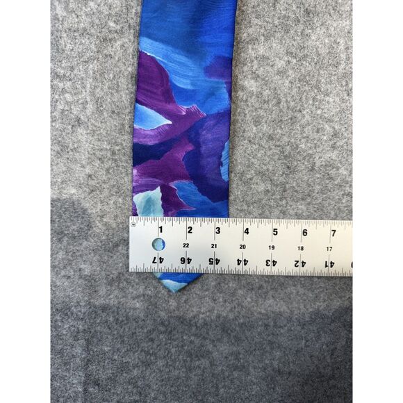 High Society of boston Mens Dress‎ Tie Blue Purple - Picture 6 of 6